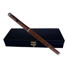 Irish Professional Scottish Marching Bb Flute 2 Pcs Black Hard Case Highland AAR picture