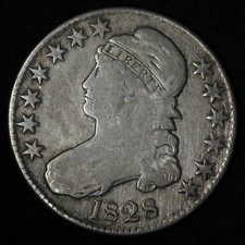 1828 Capped Bust Half Dollar FINE E306 KRFM picture