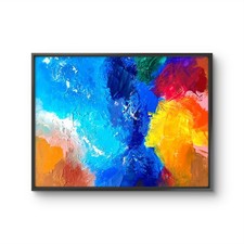 Original Abstract Painting Modern Canvas Art Vibrant Color Textured Wall Decor picture