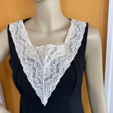 Antique Victorian Edwardian Lace Collar Plastron Bib Salvaged Piece picture