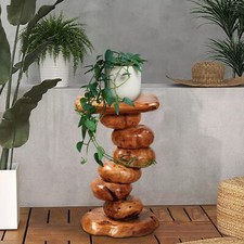 GREENAGE Cedar Roots Multibeads Stand Stool Tree Stump Side Table 23.6
