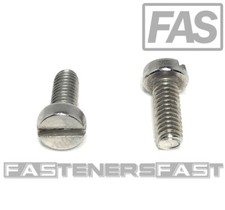 (50) M4-0.7 x10 Stainless Steel Slotted Cheese Head Machine Screw DIN84 A2 M4x10 picture