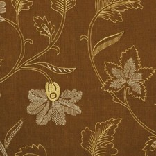 Fabric Robert Allen Beacon Hill Lakeside Teak Embroidered Linen Floral II43 picture