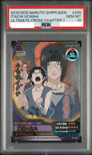 PSA 10 2010 DCD Naruto Shippuden Itachi Uchiha Ultimate Cross Ch 7 #335 Sasuke picture