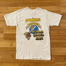 Rare 1984 San Diego Padres 1st Ever World Series T-shirt rare tee HN2029 picture