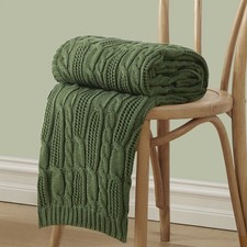 Aormenzy Cable Knit Throw Blankets 60 X 80 Inches Soft Cozy And Lightweight picture