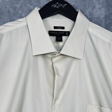 Pronto Uomo Men's 20 36/37 Tall Non-Iron Classic Fit Cotton Shirt Cream/Beige picture