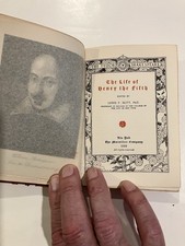 The Tudor Shakespeare, Henry V, 1922, Copyright 1911, First Ed, some uncut pages picture