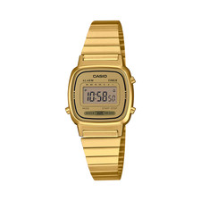 Casio LA670WGA-9. Ladies Digital Goldtone Watch, Chronograph. Alarm, NEW picture