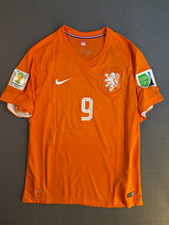 Nike Netherlands Robin van Persie #9 Soccer Jersey Orange Men’s xL WC picture