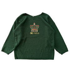 VTG 1960s Paris Women’s Green Sweater Rockabilly Sportswear Designer 60s 70s picture