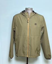 Billabong Adventure Division Windbreaker Jacket Mens S Green Hooded Packable picture