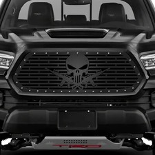 300 INDUSTRIES Aftermarket Steel Grille Kit for 2016-2017 Toyota Tacoma SKULL GN picture