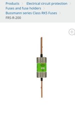 Eaton Bussman FRS-R-200 Fusetron Class RK5 Fuse picture