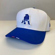New England Patriots Snapback Hat New Era 9SEVENTY White Throwback NWOT picture