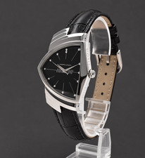 [NEAR MINT] HAMILTON Ventura H244110 Black Dial Quartz Men's Watch From JAPAN picture