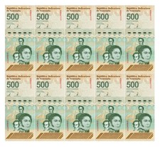 VENEZUELA 500 DIGITALES 2023 -2025 Qty 10 Cir. 500 million bolivar soberano USED picture