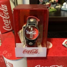 Coca-cola Watch Leather Band M Z Berger New Boxed picture