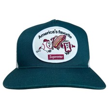 2021 Supreme America’s Favorite Mesh Back 5-Panel Dark Green Snapback  picture