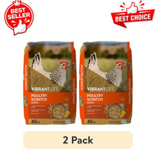 Vibrant Life Poultry Scratch Grains 40 Lb High Energy Chicken Feed, 2 Pack picture