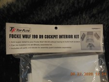 Top Flite  FOCKE-WULF 190 D9 COCKPIT INTERIOR  kit  TOPQ8411 picture