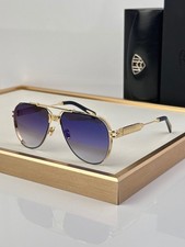 MAYBACH THE DAWN II Luxury Sunglasses Gold Frame Blue Gradient Lenses picture