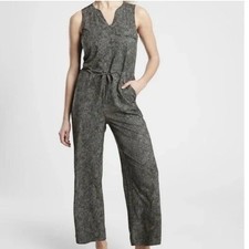 Women’s ATHLETA Topanga printed jumpsuit in viper black. Size 1X picture