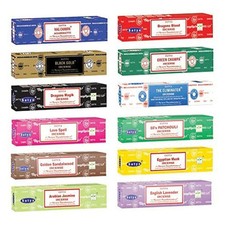 Incense Sticks Satya Nag Champa Assorted 12 Pack 15g Boxes Mixed Scents picture