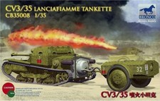 Bronco CB35008 1/35 CV L3/35 Lanciafiamme Flamethrower Tankette Kit picture
