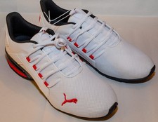 PUMA Axelion Men's Size 12 White Black Red Sneakers 310739-01 picture