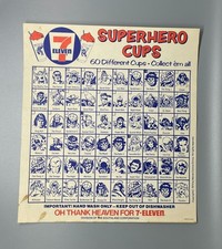 Vintage 7-11 7-Eleven Slurpee Cup:  1975 MARVEL CHECKLIST (ORIGINAL) picture