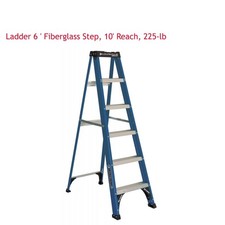 Louisville Ladder 6 ' Fiberglass Step, 10' Reach, 225-lb, Load Capacity picture