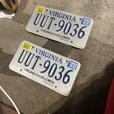 Virgina License Plate Random Virgina Is for Lovers picture