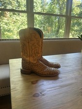 Cavenders Men's Ful Quill Ostrich 9.5D Boots picture