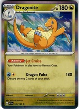 Dragonite 149/165 Rare 151 Pokemon Holo Near Mint picture