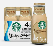 Starbucks Frappuccino Vanilla Chilled Coffee Drink, 9.5 fl oz, 4 count New picture