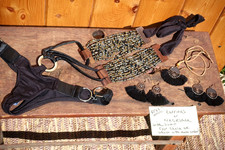 Colleen Kelly Swimwear BEADS TOP SLING ONE PC blK/sv/copr/gld + free jewelry L picture