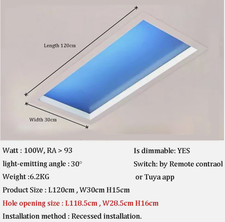 30/60/120cm Smart Blue Sky Light Ceiling Lamp Control Biological Rhythm Simulate picture