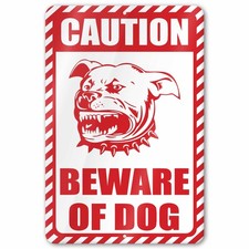 Caution Beware of Dog Sign picture
