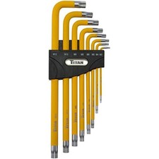 Titan 8pc Extra-Long Triple Square XZN Key Set M3-M12 S2 Steel L-Keys Case picture