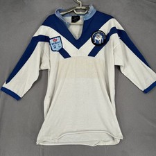 Vintage Canterbury Bulldogs Jersey Mens 2XL XXL Blue 80s Player Issue Rugby picture