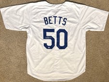 Mookie Betts Signed Los Angeles Dodgers Baseball Custom Jersey With COA picture