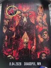 Slayer Shakopee MN 2026 Merch reprint Poster Reign In Blood 40 Anniversary picture