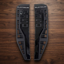 2PCS Front Fender Emblem Nameplate Kit For 23-26 F350 Platinum Black picture
