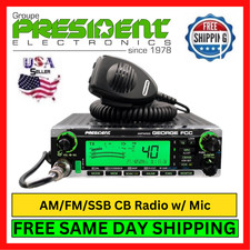 President GEORGE FCC CB Radio AM FM SSB 40 Channel w/ Weather & VOX Squelch picture