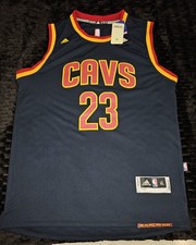 NEW Mens L LeBron James Adidas Cleveland Cavaliers #23 Stitched Swingman Jersey picture