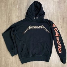 METALLICA Of Wolf And Man Hoodie Black Ken Taylor Art Probity Concert Merch Sz S picture