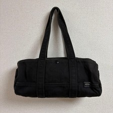 PORTER YOSHIDA SMOKY Mini Boston Bag Drum Bag Black Japan Authentic picture