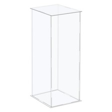 Acrylic Display Case Plastic Box Cube Storage Box Clear 16x16x36cm picture