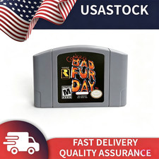 Conkers Bad Fur Day Games Cartridge For Nintendo 64 Console US Fast Shipping picture